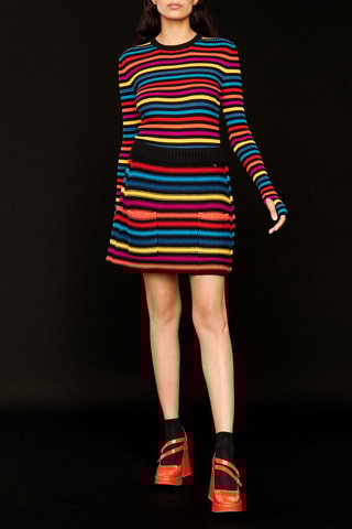 Minijupe en laine - Noir