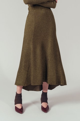 Jupe trapèze - Jaune