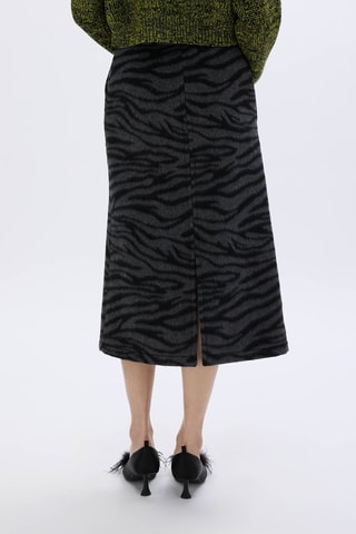 Jupe midi - Gris foncé