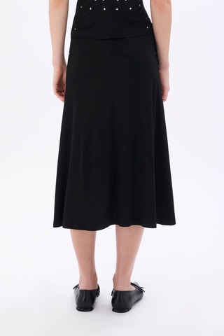Jupe midi - Noir