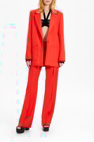 Blazer oversize en laine - Corail