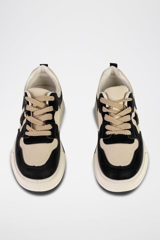 Baskets plateformes  - Blanc et noir