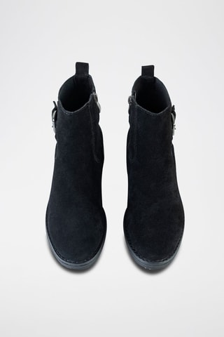 Bottines en nubuck  - Noir