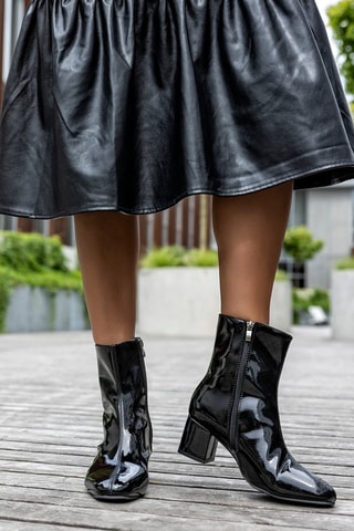 Bottines vernies  - Noir