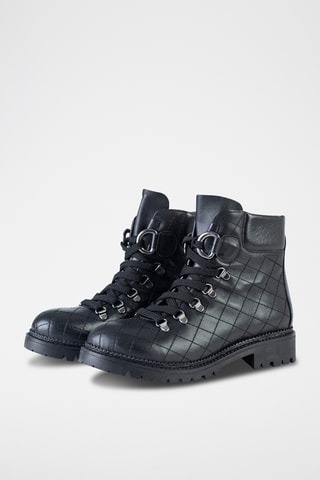 Boots en cuir  - Noir