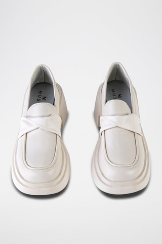 Mocassins à talons  - Beige