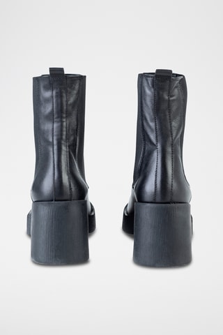 Bottines Chelsea en cuir  - Noir