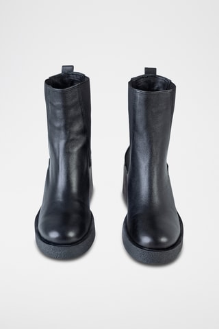 Bottines Chelsea en cuir  - Noir
