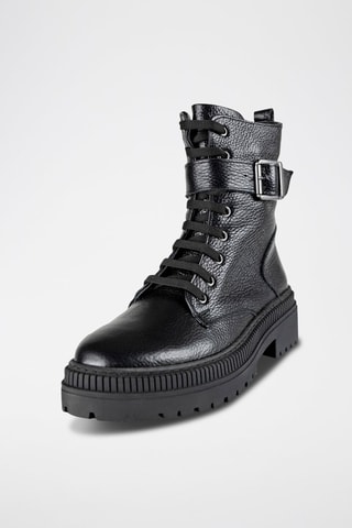 Bottines en cuir  - Noir