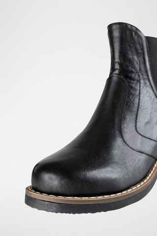 Bottines en cuir  - Noir