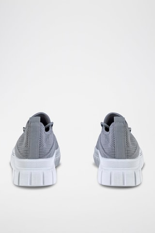 Baskets plateformes - Blanc et gris