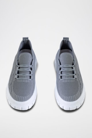 Baskets plateformes - Blanc et gris