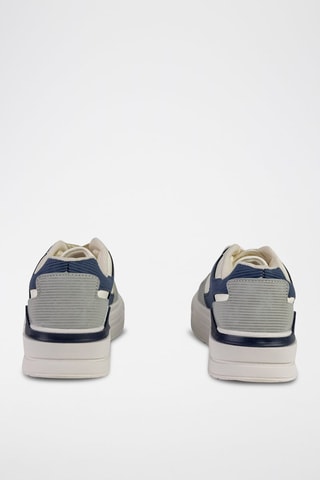 Baskets plateformes  - Blanc, bleu et gris