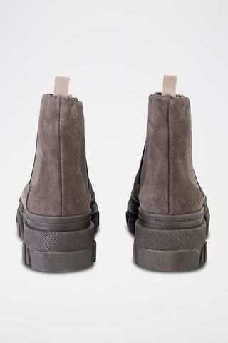Bottines Chelsea en nubuck  - Taupe