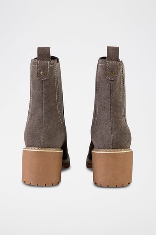 Bottines Chelsea en nubuck  - Gris