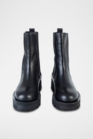 Bottines Chelsea en cuir  - Noir