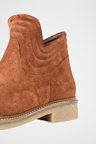 Bottines en nubuck  - Marron