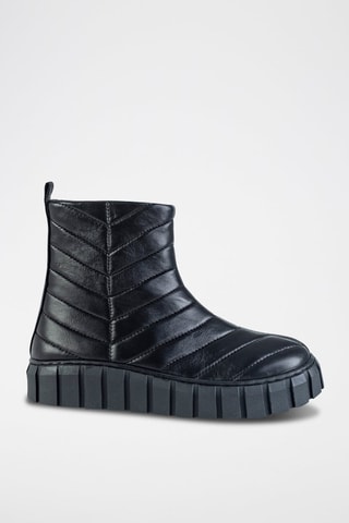 Boots en cuir  - Noir