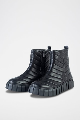Boots en cuir  - Noir