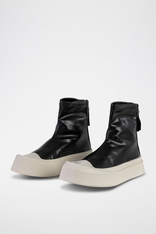 Boots plateformes  - Blanc et noir