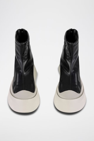Boots plateformes  - Blanc et noir