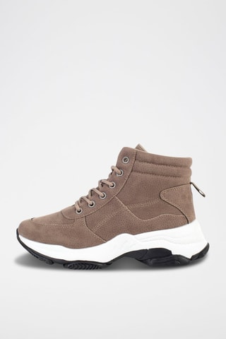 Baskets montantes  - Beige