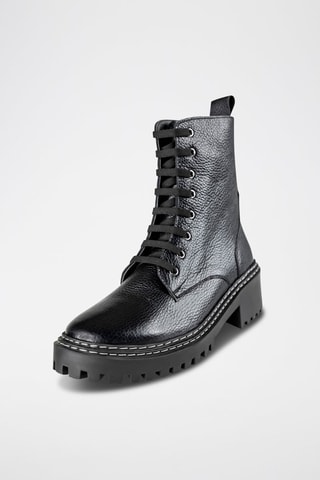 Bottines en cuir  - Noir