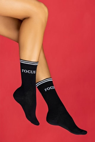 4 paires de chaussettes  - Blanc, noir et jaune