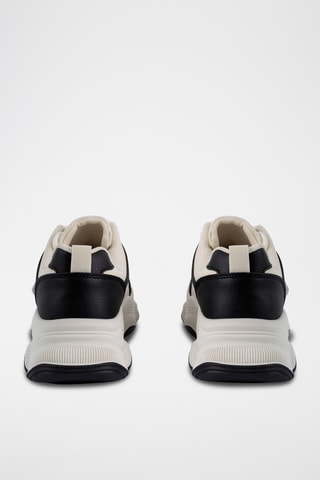 Baskets plateformes - Blanc et noir