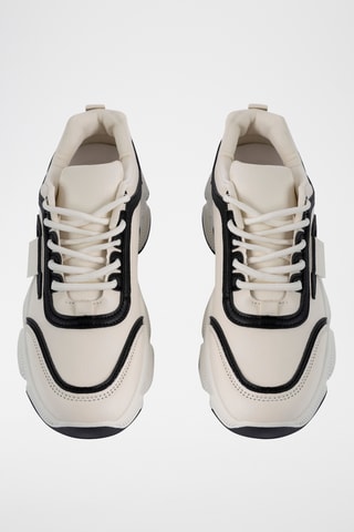 Baskets plateformes - Blanc et noir