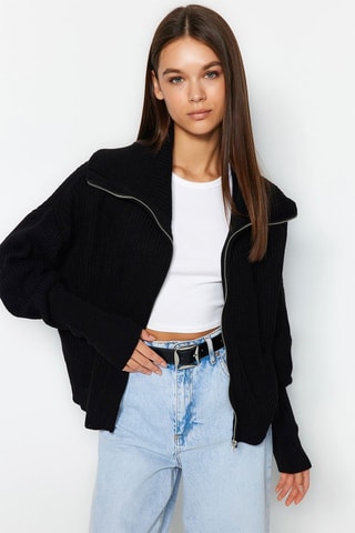 Casaco de malha - Preto