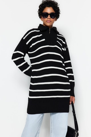 Camisola comprida Preto