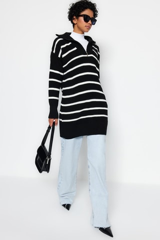 Camisola comprida Preto