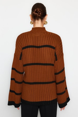 Camisola oversize - Castanho