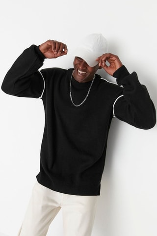 Camisola oversize - Preto