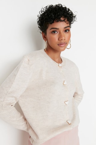 Casaco de malha Bege