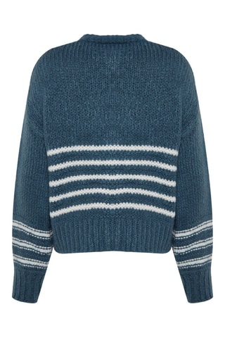 Casaco de malha - Azul-escuro