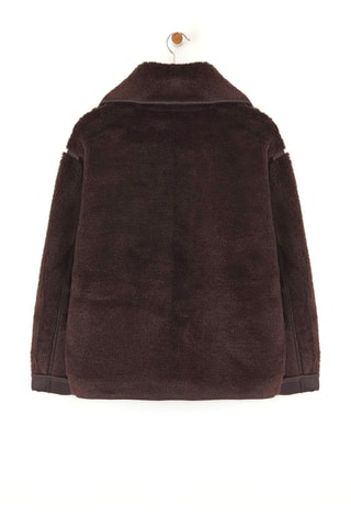 Casaco de malha oversize - Castanho