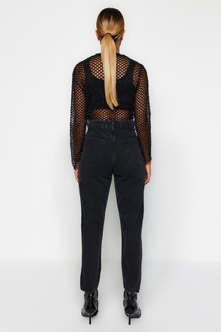 Calças de ganga Preto