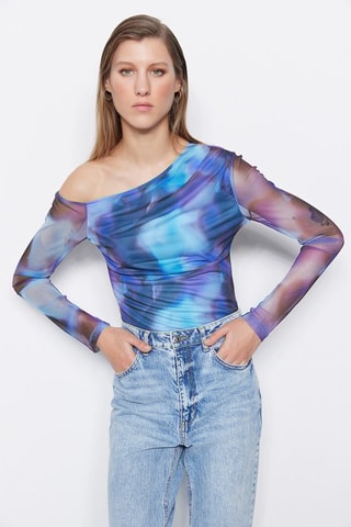 Top tie and dye - Azul e violeta