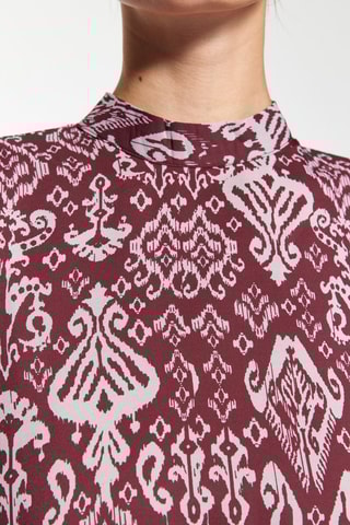 Vestido estilo patinadora - Bordô