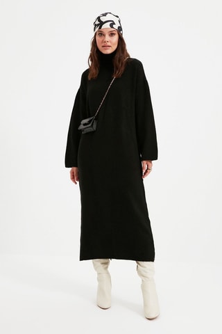 Vestido-camisola - Preto