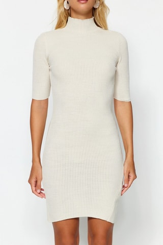 Vestido-camisola - Bege