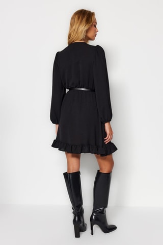 Vestido traçado Preto