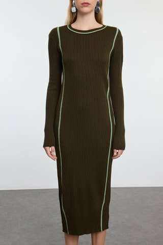 Vestido-camisola - Caqui