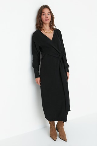 Vestido-camisola Preto