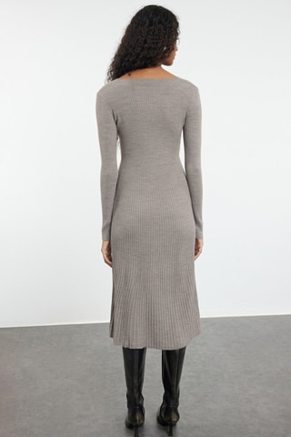 Vestido-camisola - Bege