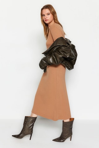 Vestido comprido - Bege