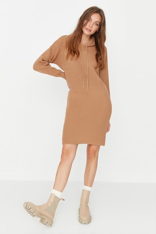 Vestido-camisola - Bege