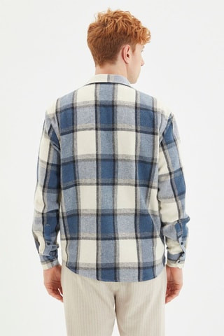 Sobrecamisa regular - Azul